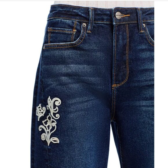 NEW Driftwood Elaine X Raised Rode Barrel Leg Jeans in Dark Wash 2511 - Picture 7 of 8